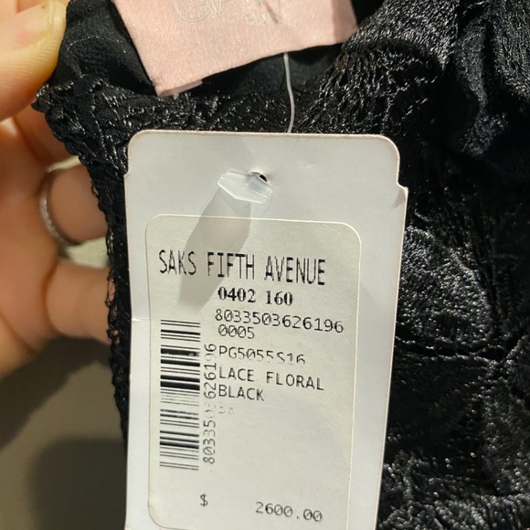 Gamba Paris Black Lace Floral Dress - Picture 3 of 8